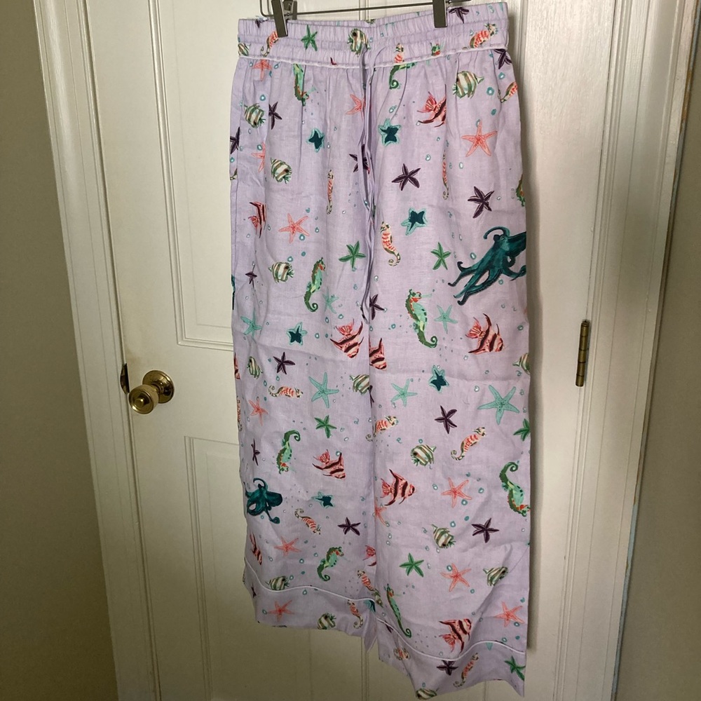 Hill House Skylar Pant in Sea Creatures L NWT